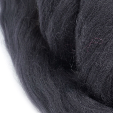 Шерсть для валяния полутонкая, 50 гр., Astra&Craft (003 черный)