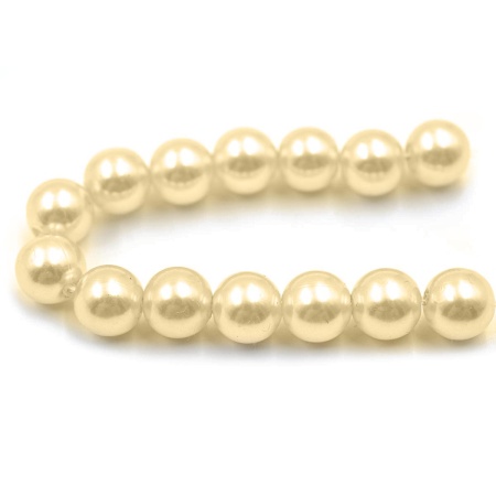 Бусины пластиковые, 'жемчуг', цветные, круглые, 10мм, 25(+/-3)гр, Astra&Craft (003 NL телесный)