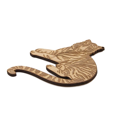 L-2141 Деревянная заготовка 'Тигр' 9,0*10,0*0,3см Astra&Craft