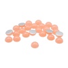 Полубусины пластиковые, 'желейные', полупрозрачные в цвете, 8мм, 25шт/упак, Astra&Craft (J31 персиковый)