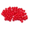2008 Бусины пластиковые, полупроз., цветные, круглые, 8мм, 20гр, 70(+/-5)шт/упак, Astra&Craft (AD049 красный)