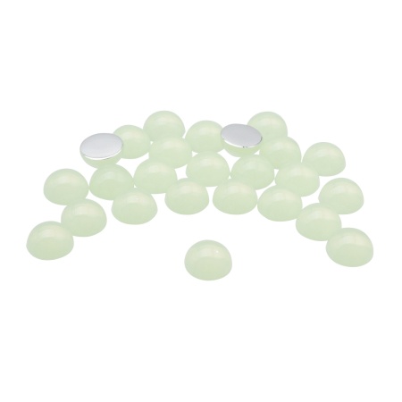 Полубусины пластиковые, 'желейные', полупрозрачные в цвете, 8мм, 25шт/упак, Astra&Craft (J34 светло-салатовый)