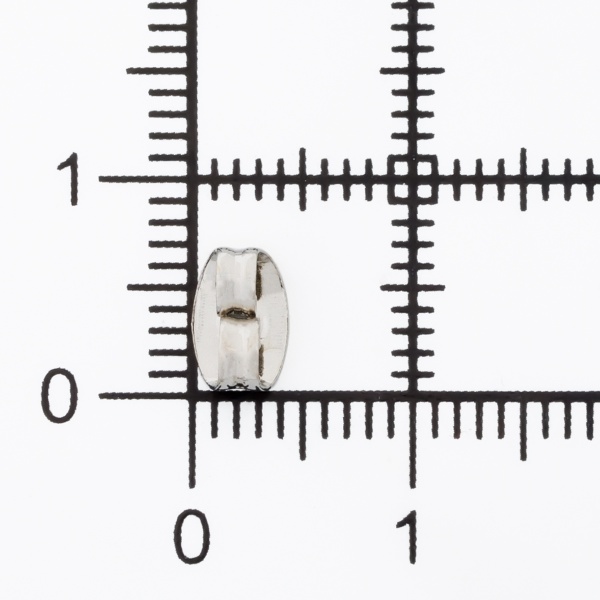 HDES001-B Фиксатор для сережек, 6.5*4.5 мм, упак./6 шт., Astra&Craft (серебро)