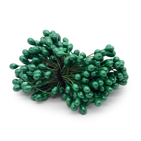 AR561 Тычинки для искусственных цветов 0,5*6см (вес 50гр +/-3 гр) 125шт/упак (9 т.зеленый)