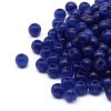 2006 Бусины пластиковые, полупроз., цветные, круглые, 6мм, 20гр, 170(+/-10)шт/упак,Astra&Craft (AD060 ярко синий)