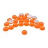 Полубусины пластиковые, 'желейные', полупрозрачные в цвете, 8мм, 25шт/упак, Astra&Craft (J25 неоновый оранжевый)