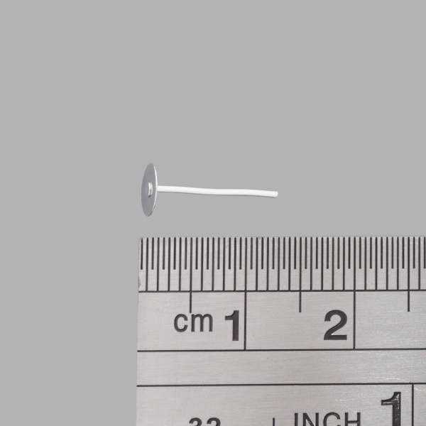 4AR263 Основа для серег-гвоздик, 4шт/упак, Astra&Craft (Серебро)