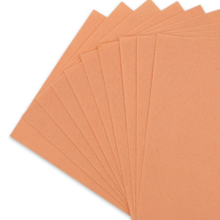 Фетр листовой мягкий, 1.0мм, 20х30см, 10 шт/упак Astra&Craft (AF822 персиковый)