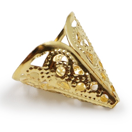 Шапочка для бусин 4AR212, 18мм 30шт/упак, Astra&Craft (Золото)