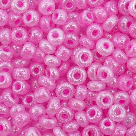 Бисер, (стекло), 11/0, упак./20 гр., Astra&Craft (151 т.розовый/жемчужный)