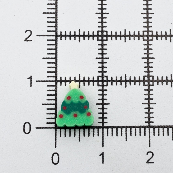 2AR23054 Бусины из полимерной глины 'Зелёная ёлочка' 50шт/упак Astra&Craft