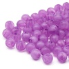 2008 Бусины пластиковые, полупроз., цветные, круглые, 8мм, 20гр, 70(+/-5)шт/упак, Astra&Craft (024 фиолетовый)
