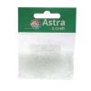 Бисер, (стекло), 11/0, упак./20 гр., Astra&Craft (161 белый)