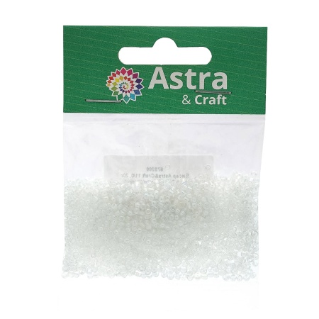Бисер, (стекло), 11/0, упак./20 гр., Astra&Craft (161 белый)