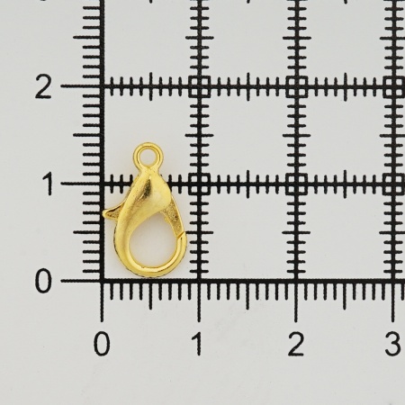 4AR235 Замок для бус карабин 14мм, 5шт/упак, Astra&Craft (яркое золото)