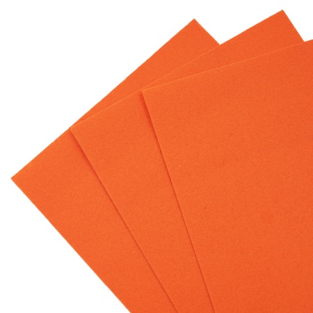 Фетр листовой жесткий, 1.0мм, 20х30см, 3шт/упак Astra&Craft (AF904 ярко-оранжевый)