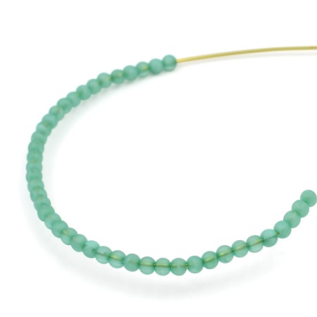 2004 Бусины пластиковые, полупроз., цветные, круглые, 4мм, 20гр, 600(+/-20)шт/упак, Astra&Craft (040 оливковый)