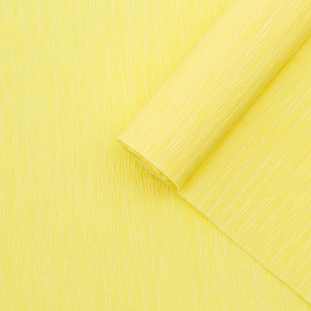 Бумага гофрированная крепированная, 50*200 см, 35 гр/м2, 80-14 бледно-желтый, 2 шт, Astra&Craft