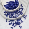 Бусины пластиковые, 'жемчуг', цветные, круглые, 6мм, 25гр, Astra&Craft (041 NL синий)