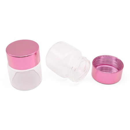 AR1337 Бутылочка стеклянная с цветной крышечкой 3,4*4см, 2шт/упак