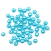 Бусины пластиковые, 'жемчуг', цветные, круглые, 10мм, 25(+/-3)гр, Astra&Craft (029 NL голубой)