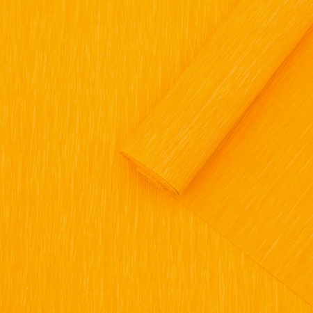 Бумага гофрированная крепированная, 50*200 см, 35 гр/м2, 80-18 оранжевый,2 шт, Astra&Craft