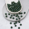 Бусины пластиковые, 'жемчуг', цветные, круглые, 10мм, 25(+/-3)гр, Astra&Craft (B56 т.зеленый)