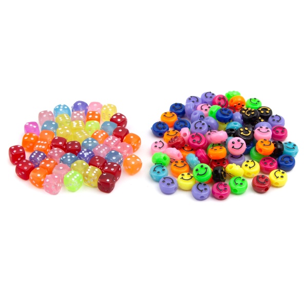 CN2038-6592 Бусины 'Смайлики и кубики', пластик, 2*20гр Astra&Craft
