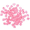 2018 Бусины пластиковые, акрил, прозрач. в цвете, граненый биконус, 10мм, 25гр, Astra&Craft (5 малиновый)