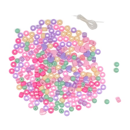 5018476 Набор бусин с эластичным шнуром 'Единорог', Astra&Craft