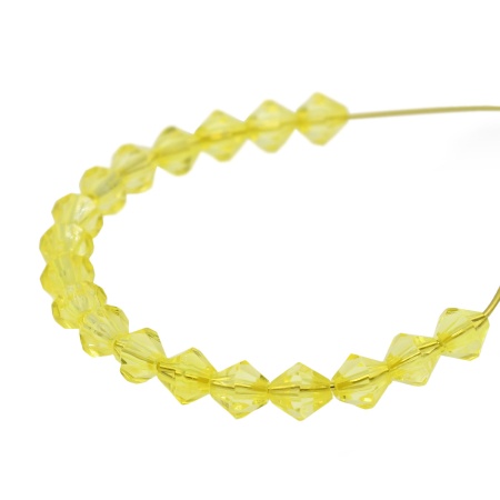 (684980) 2017 Бусины ромбовидные акрил, 8мм, 500гр. Astra&Craft (47 желтый)