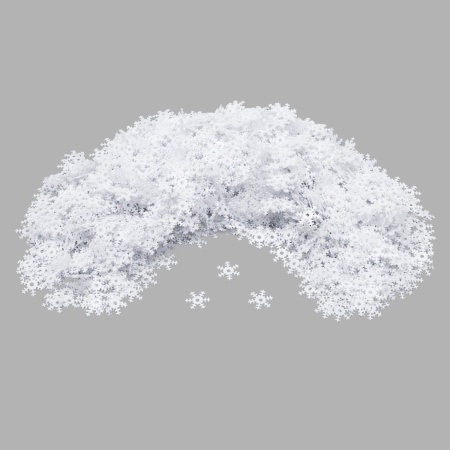 Пайетки 'Снежинки', 7 мм, Astra&Craft, 10г (L010 белый)