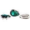 АЦ009НН1318 Хрустальные стразы в цапах формы 'капля', изумрудный 13х18 мм, 3 шт.