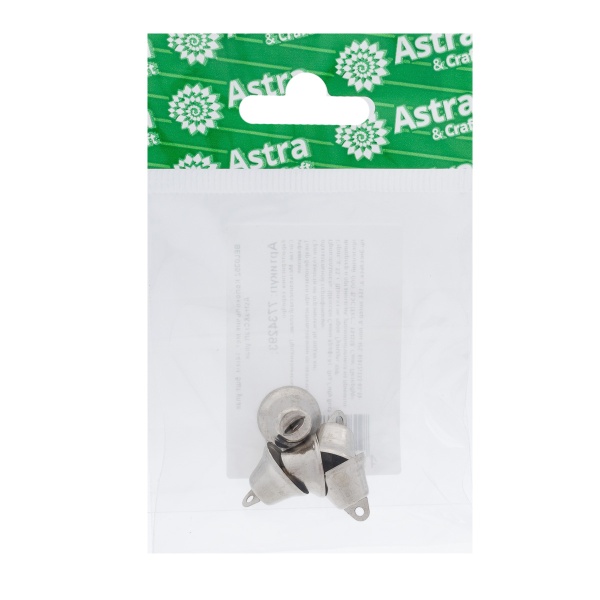 Колокольчики 14 мм, 5 шт Astra&Craft (серебро)