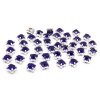 4AR169/176 Хрустальные стразы в цапах/серебро, 6мм, 40шт/упак, Astra&Craft (25 синий)