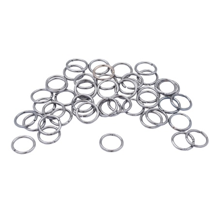 4AR244/245/246 Кольцо соединительное 0,9*8мм, 50шт/упак, Astra&Craft (Черный никель)