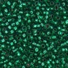 Бисер, (стекло), 11/0, упак./20 гр., Astra&Craft (53А изумрудный/прозрачный с серебрист. центром)