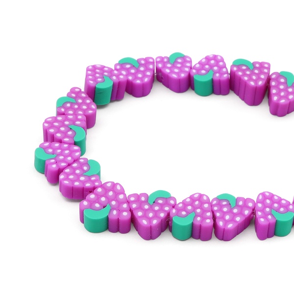 ZZ1422 Бусины из полимерной глины 'Виноград', 50 (+/- 3)шт/упак, Astra&Craft