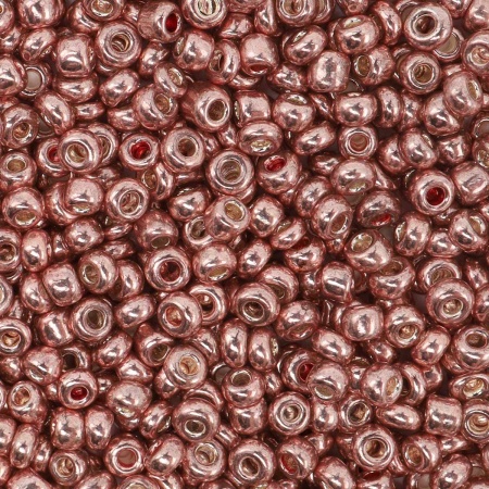 Бисер, (стекло), 11/0, упак./20 гр., Astra&Craft (1108 розовое золото)