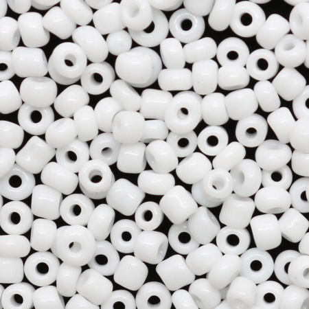 Бисер, (стекло), 11/0, упак./20 гр., Astra&Craft (41 белый/непрозрачный)