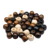 WDB0170 Бусины деревянные, цветной микс, круглые, 10*12мм, 26гр, 40шт/упак, Astra&Craft