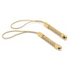 4AR346 Шнур для брелоков металлизированный, 2шт/упак, Astra&Craft (Золото)