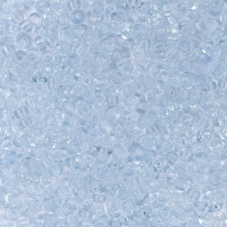 Бисер, (стекло), 11/0, упак./20 гр., Astra&Craft (12А св. голубой/прозрачный)