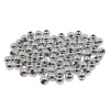 Бусины металлизированные, пластик, 6мм 15гр (130+/-10шт), Astra&Craft (1# серебро)