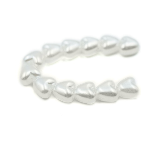 (7705619) Бусины пластиковые, 10 х11 мм, 500гр (белый)