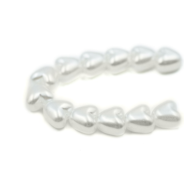 (7705619) Бусины пластиковые, 10 х11 мм, 500гр (белый)