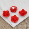 LR15-4627 Декор для рукоделия 'Роза', красный, 4 шт/упак