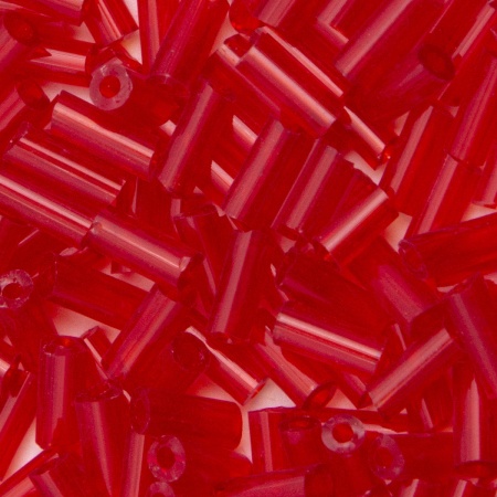 Стеклярус Astra&Craft 5мм, 15г (5 красный прозрачный)