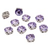 РЦ011НН8 Хрустальные стразы в цапах круглой формы, сиреневый 8 мм, 10 шт. Astra&Craft