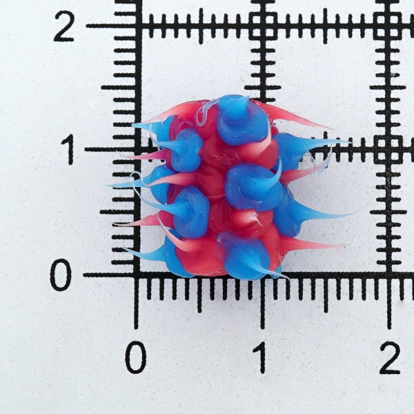 RUB0006 Бусины резиновые с шипами, микс, 8*15 мм, упак./2 шт., Astra&Craft